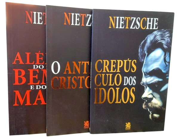 Kit 3 Livros de Nietzsche, Crepúsculo dos Ídolos, O Anticristo, Além do Bem e do Mal