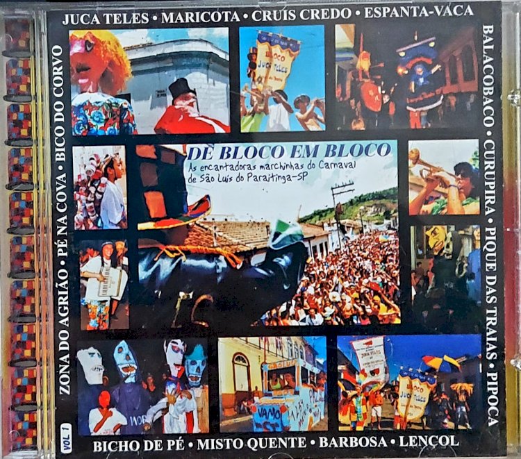 Cd De Bloco em Bloco. As Encantadoras Marchinhas de Carnaval de São Luís de Paraitinga, Sp