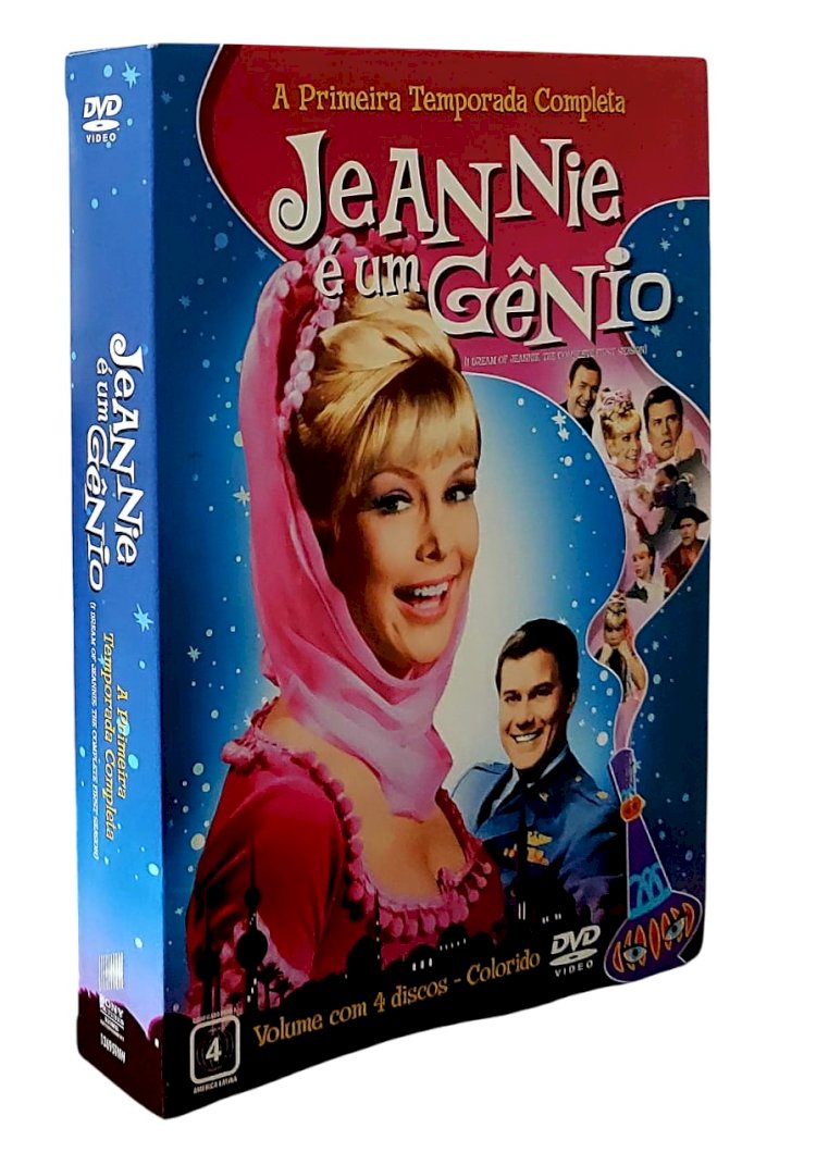 Dvd Jeannie é Um Gênio, A Primeira Temporada Completa, Volume com 4 Discos, Colorido