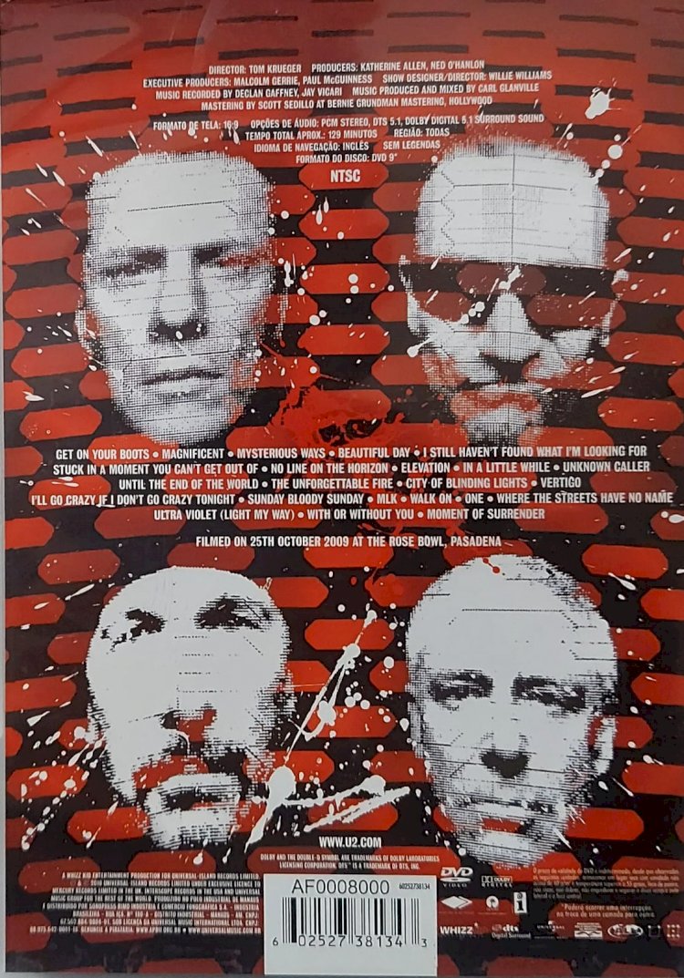 Dvd U2, 360o At The Rose Bowl