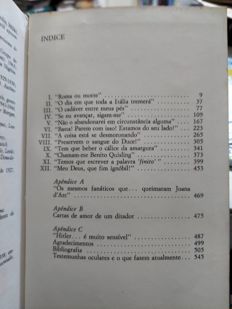 Duce!, Ascensão e Queda de Benito Mussolini, Richard Collier, Círculo do Livro